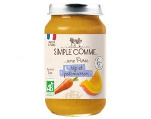 SIMPLE COMME Petits Pots Bonne Nuit - 190g - Ds 6 Mois Riz Potimaron