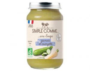 SIMPLE COMME Petits Pots Bonne Nuit - 190g - Ds 6 Mois Soupe Panais Courgette