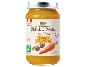 SIMPLE COMME Petits Pots Menu - 190g - Ds 6 Mois Lgumes Bl Boeuf