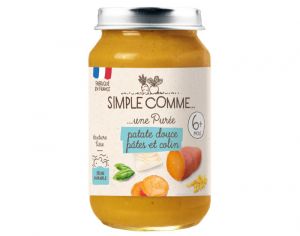 SIMPLE COMME Petits Pots Menu - 190g - Ds 6 Mois Patate Douce Polenta Colin