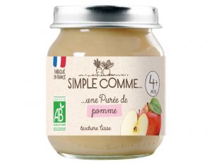 SIMPLE COMME Petits Pots de Fruits - 125g - Ds 4 Mois Pomme