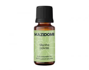 KAZIDOMI Huile Essentielle de Menthe Poivre Bio - 10 ml