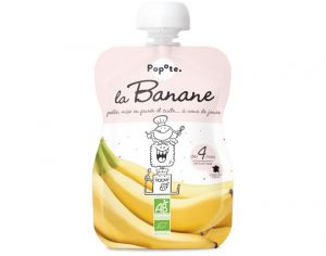 POPOTE Gourde Banane Bio - 120 g - Ds 4 mois