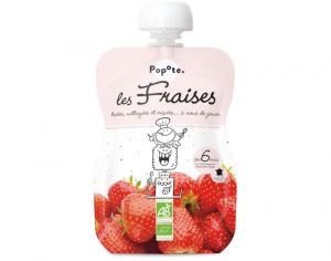 POPOTE Gourde Fraise Bio - 120 g - Ds 6 mois