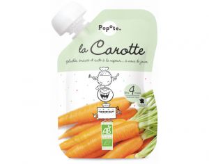 POPOTE Gourde Carotte Bio - 120 g - Ds 4 mois