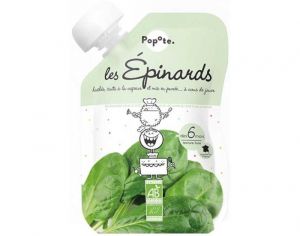 POPOTE Gourde Epinards Bio - 120 g - Ds 6 mois