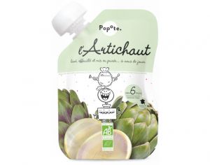 POPOTE Gourde Artichaut Bio - 120 g - Ds 6 mois