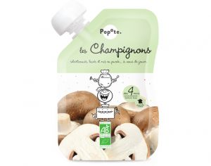 POPOTE Gourde Champignons Bio - 120 g - Ds 4 mois