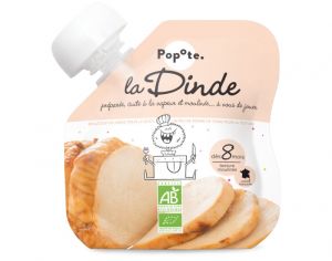 POPOTE Gourde Dinde Bio - 60 g - Ds 8 mois