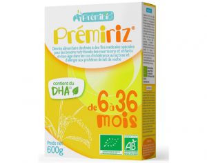 PREMIRIZ Denre Alimentaire  base de Protines de Riz - De 6  36 mois - 600 g