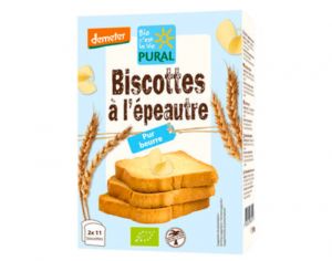 PURAL Biscottes Epeautre Beurre - 200 g