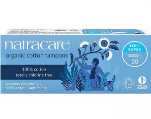 NATRACARE Tampons Sans Applicateur - Boite de 20 Super