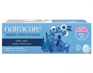 NATRACARE Tampons Sans Applicateur - Boite de 20 Super +