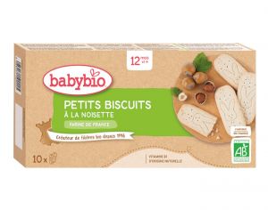 BABYBIO Petits Biscuits  la Noisette - 160 g - Ds 12 mois