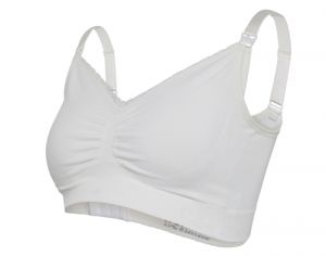 CARRIWELL Soutien-gorge d'allaitement Sans Armature Coton Bio - Blanc