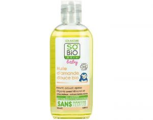 SO'BIO Baby Huile d'Amande Douce Bio - 100 ml