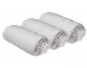 EASYDORT Lot de 3 Draps Housse Bambou pour Couffin