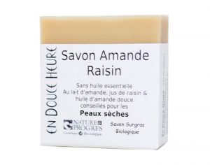 EN DOUCE HEURE Savon Amande et Raisin - Peaux Sche et Sensibles - 100g