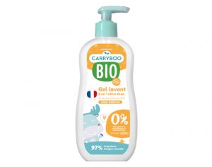 CARRYBOO Gel Lavant 2 en 1 Ultra Doux  l'extrait d'Abricot Bio - 500 ml