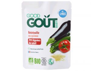 GOOD GOUT Petit Plat pour Bb 190 g - Ratatouille au Quinoa - Ds 6 mois