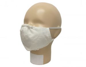 POPOLINI Masque Nez Bouche Enfant - Taille S Ecru