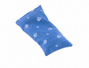 SALING Coussin en Noyaux Cerise Rectangle Bleu