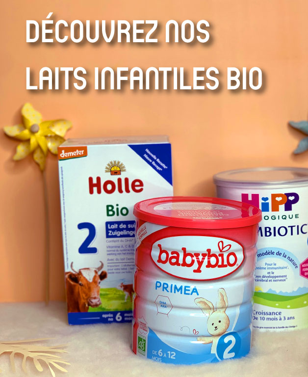 Nos laits infantiles bio